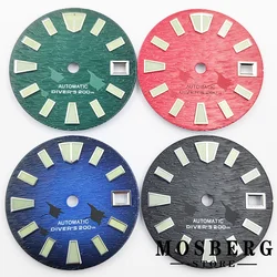 29mm Watch Dial Green Luminous Sterile Fit 3.0 o'clock 3.8 o'clock For NH35 NH36 Watches Automatic Movement Accessory