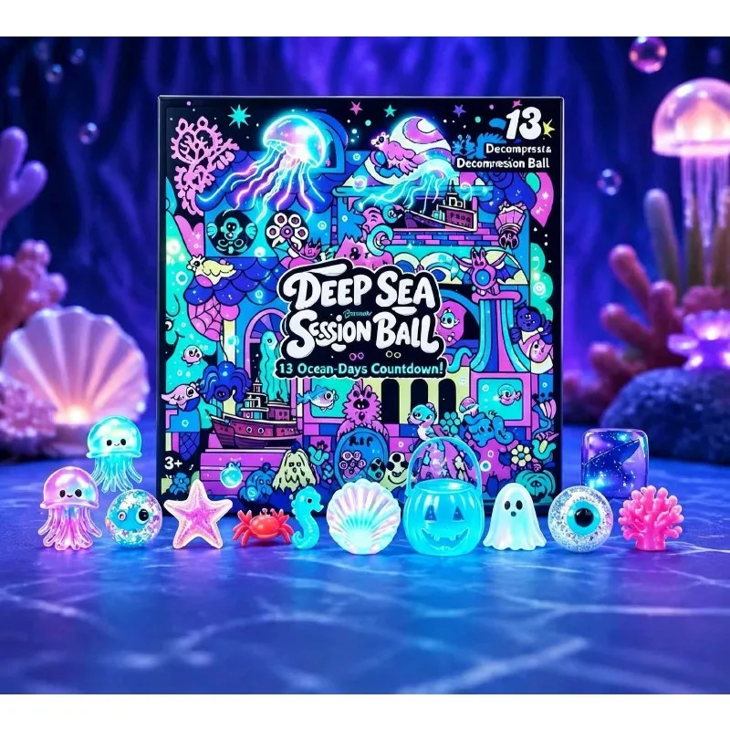 Needoh Unbox The Halloween Countdown BlindBox Surprise Box Figure Bento Box Mystery Figure Sensory Toys Relieve Anxiety,Souvenir view 5