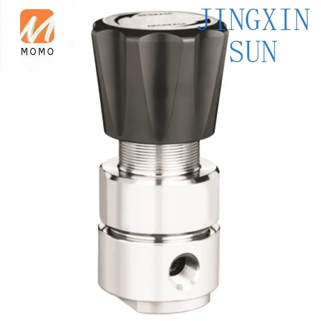 Hot sale 316 SS Brass high purity bubble-tight single stage gas back pressure regulators