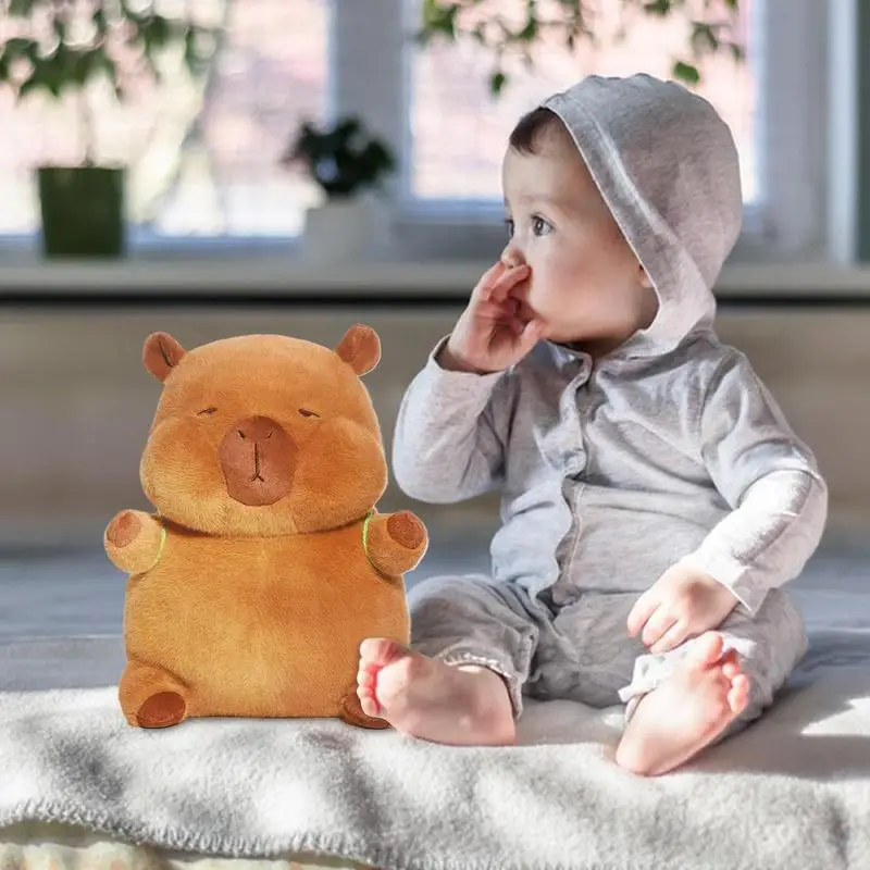 Capybara-Plüsch, große süße Capybara-Puppe, Tier-Plüschpuppen, weiches Stofftier, Capybara-Sachen für Bett, Sofa oder Schreibtisch, Zuhause, Familie