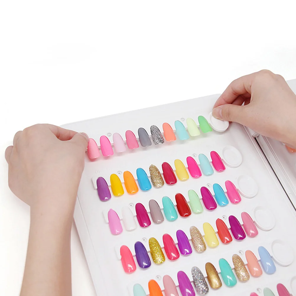 Nail Manicure Display Cards Plate Sample Board Show 120-color Polish