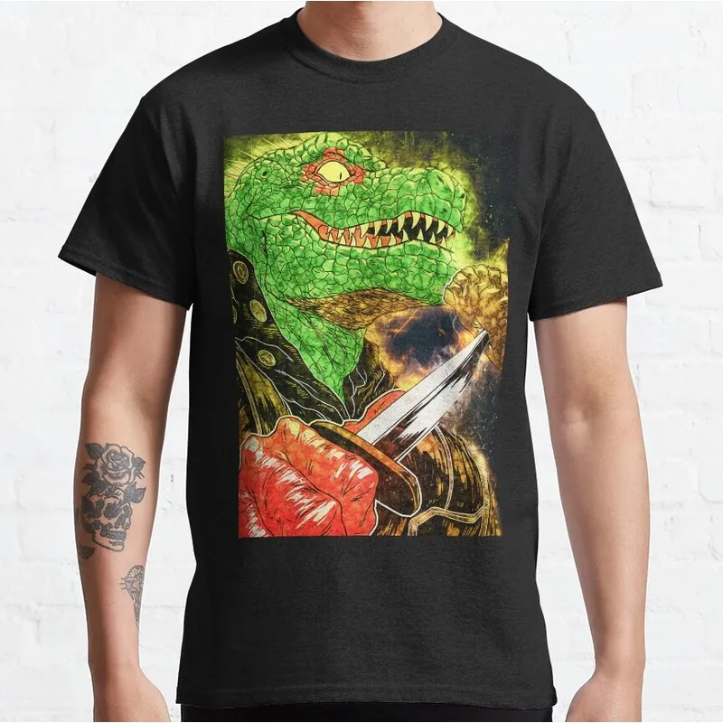 0808 Goth Metal Death Dorohedoro Caiman Anime T shirt kaiman Manga Gothic Comics Graphic Clothes Y2K Clothes S-6XL