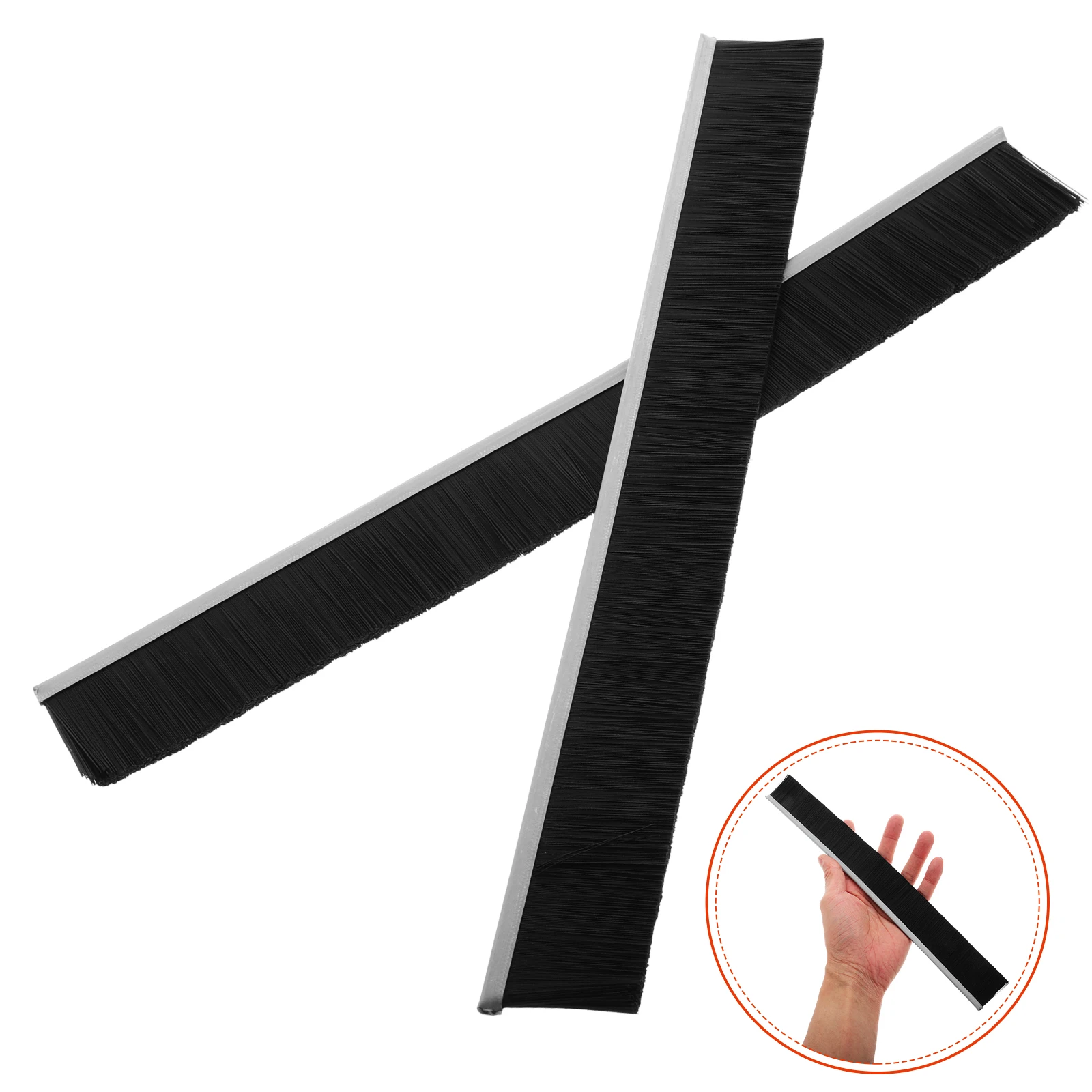 

2Pcs Bristle Brush for Letter Box Cover Seal Strip Attachment Easy Install No Tools Needed for Home Office Mailbox Maintenance