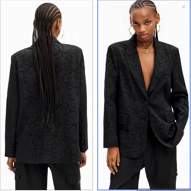 

New black, fashionable and versatile Spanish suit jacket for foreign trade original order