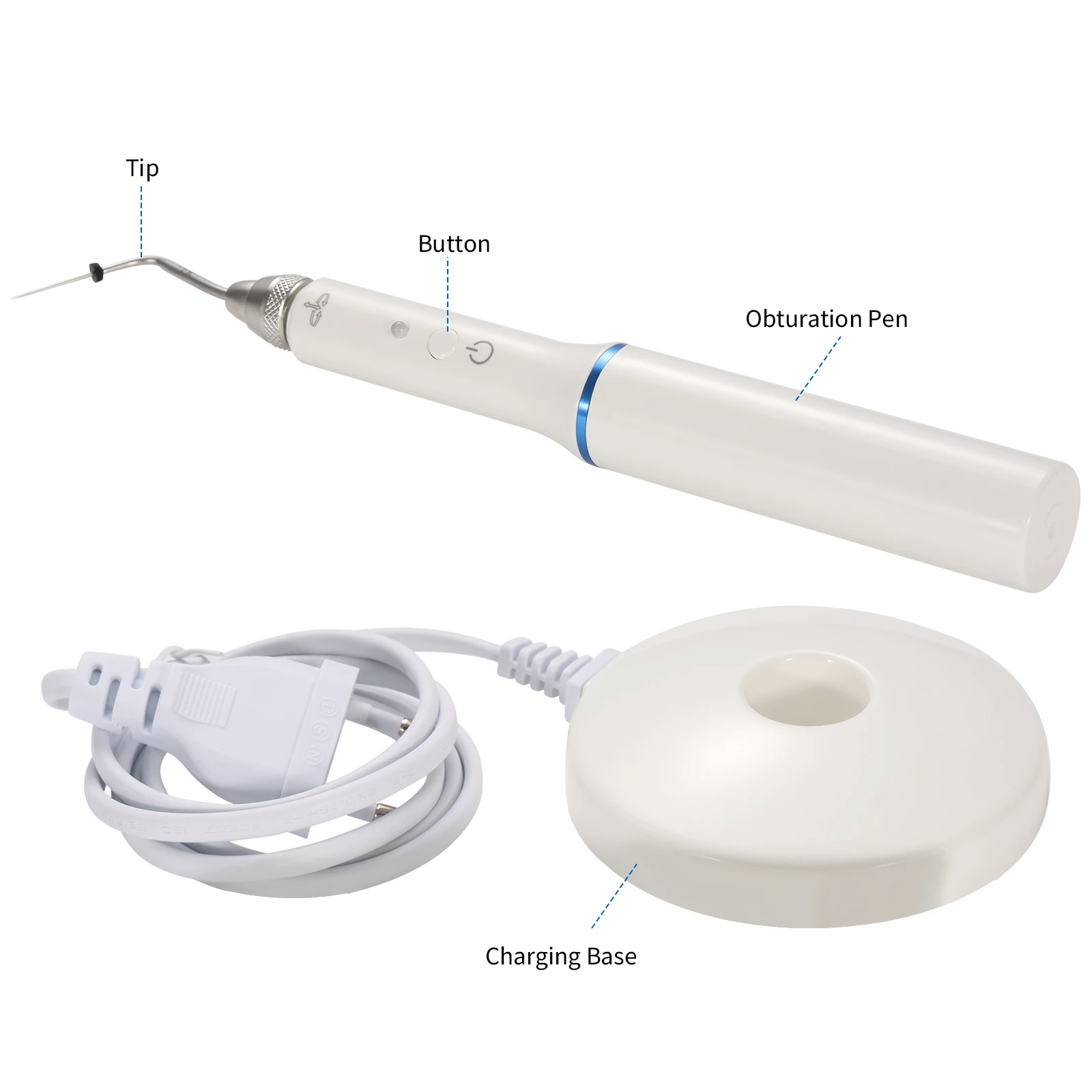 

Стоматологические инструменты Беспроводная ручка с подогревом Gutta Percha Obturation Endo, 3-секундный нагрев + 2 * насадки с подогревом, зажим для нагрева корневых канюлей