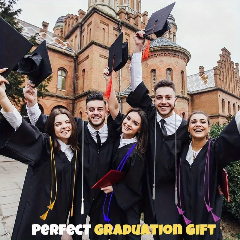 American College Student Bachelor's Suit with Hat Degree Suit Adult Graduation Dress Suit Doctoral Master's Suit