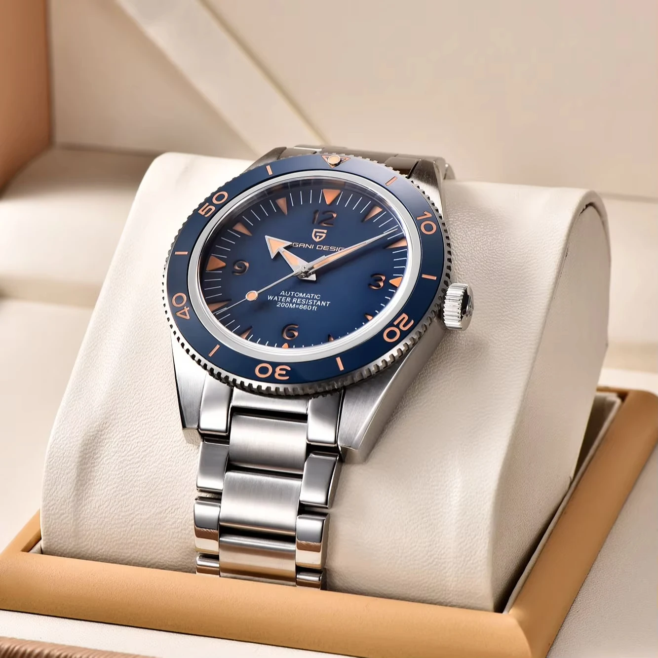 2024 New PAGANI Design NH35 Men\'s Automatic Mechanical Watch Classic Retro 200m Waterproof Business Sports Watches Reloj Hombre