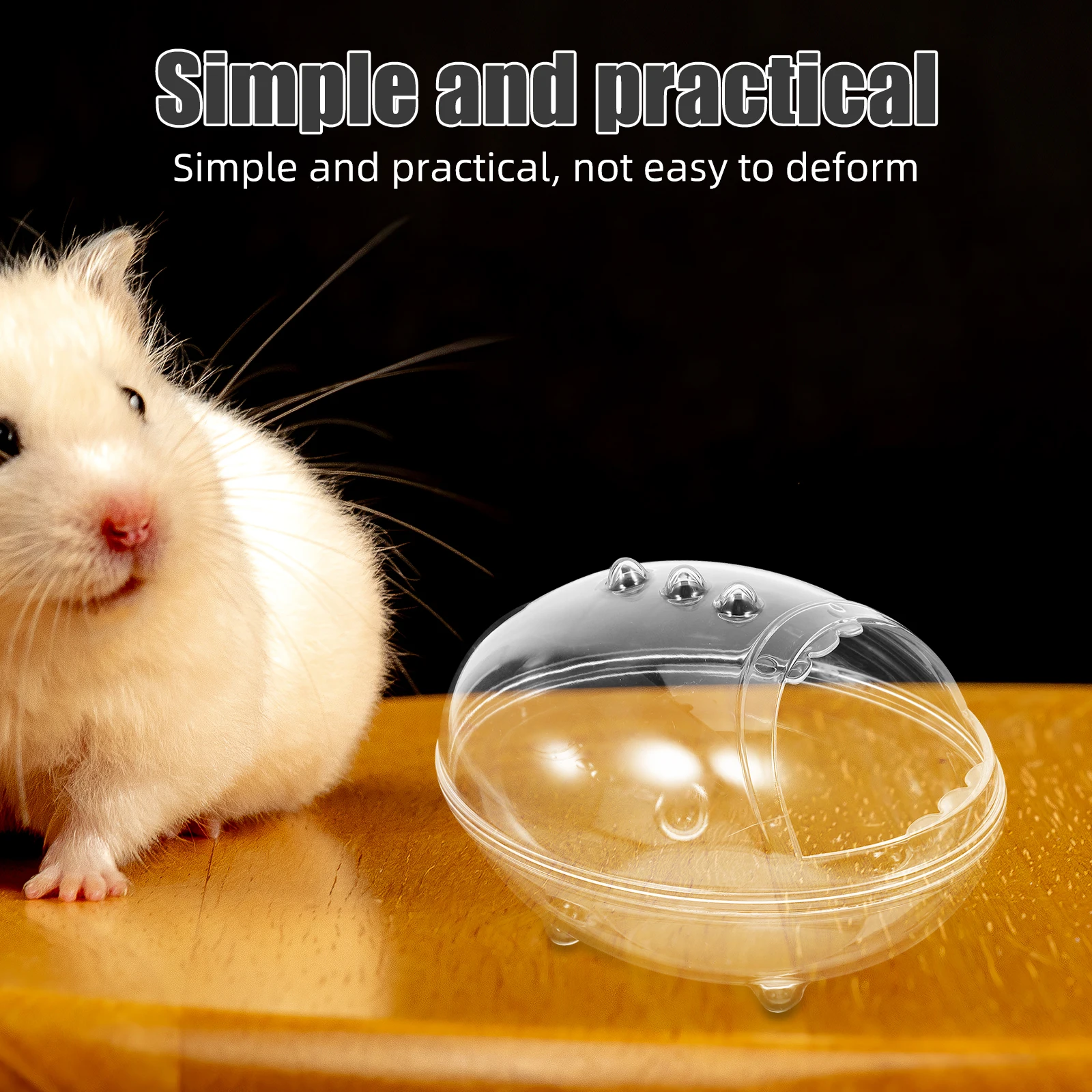 

Hamster Bathroom Transparent Bathtub Sand Bath Container Bathing Bowl Small Pet Cage Accessories Dust Bath Hamster Bathtub