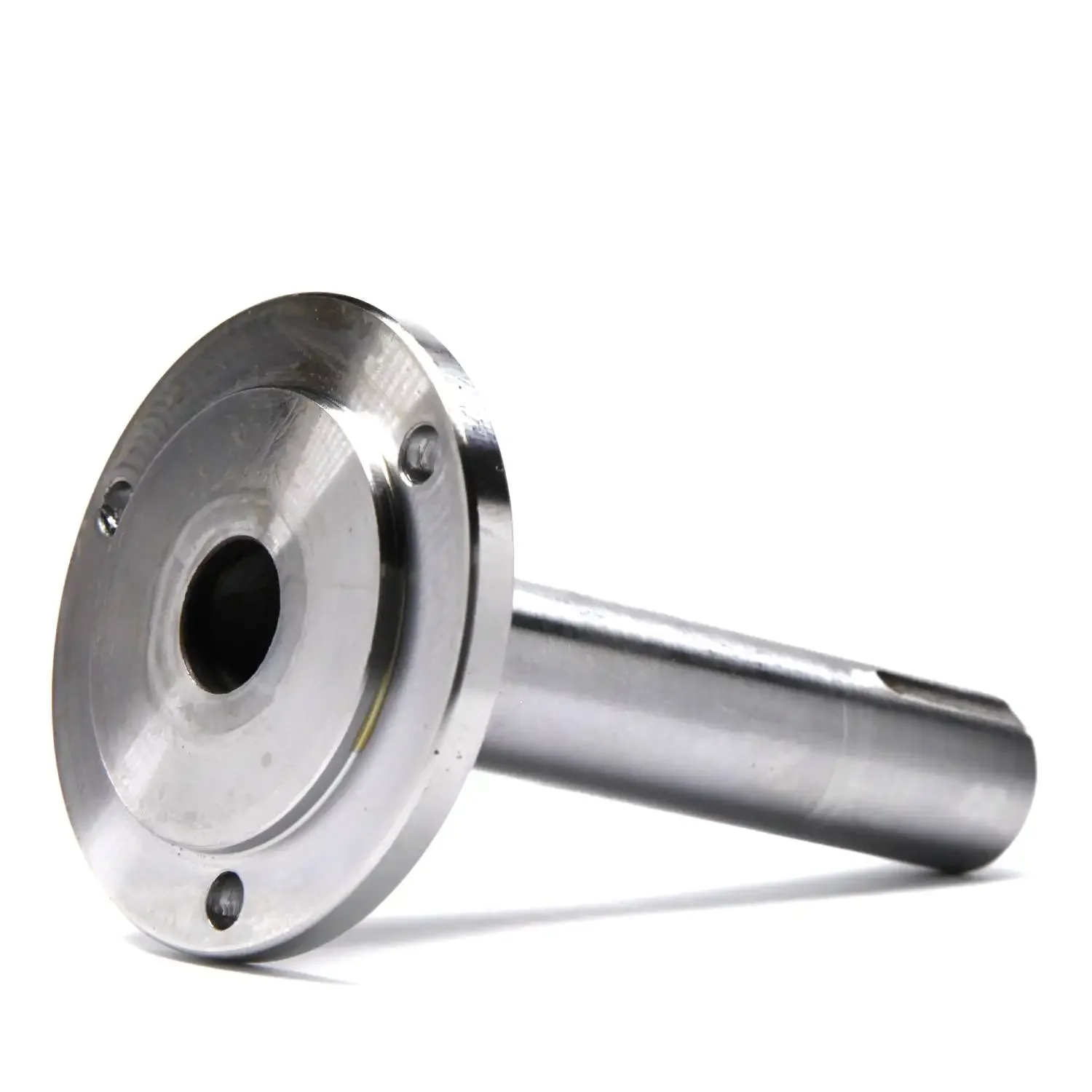 Lathe Headstock Spindle Shaft OD25mm L112mm Flange Base Adapter for 80mm &100mm Lathe Chucks