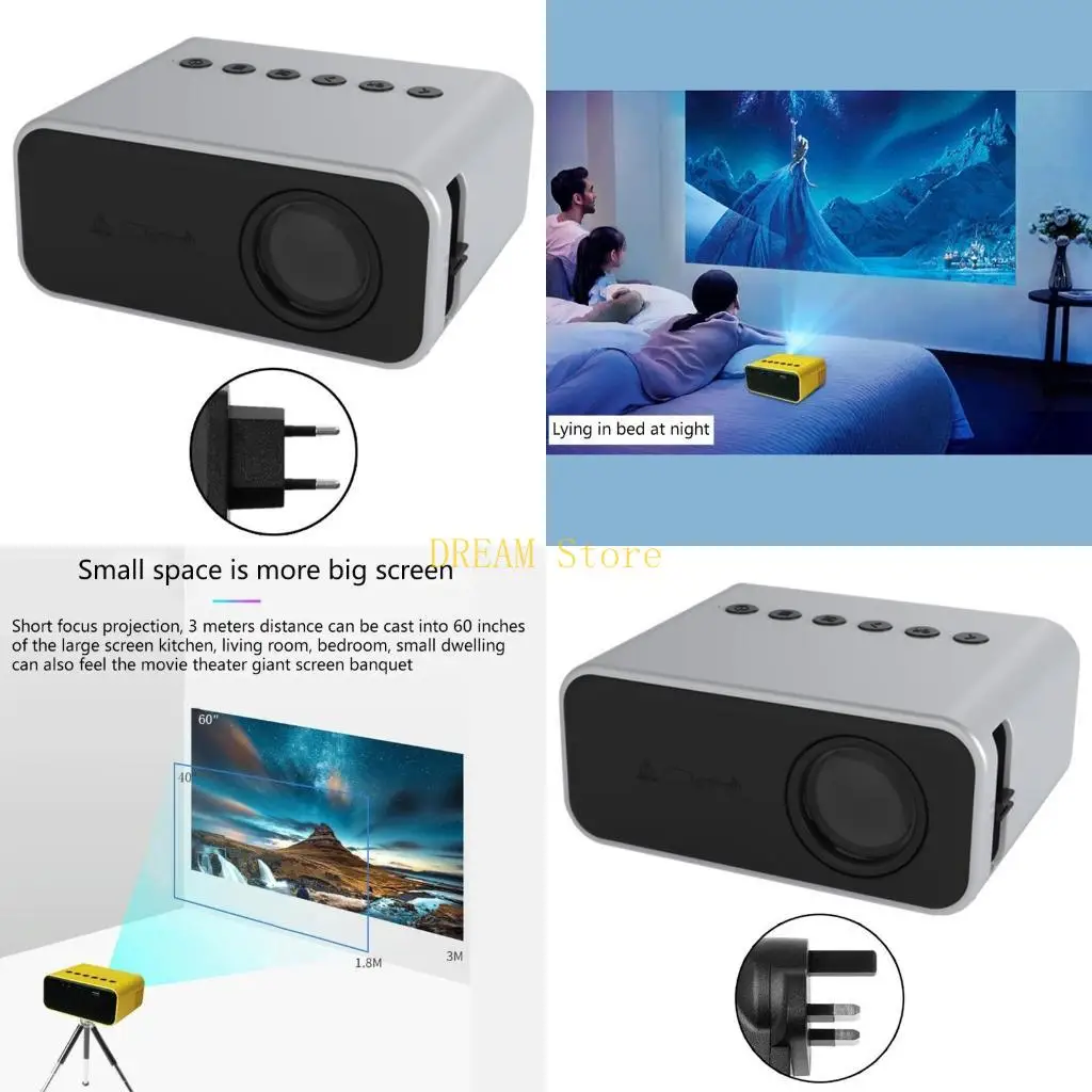 

Mini Projector Various Device Support 1920x1080P Supported LED Video For Mobile Phone Mirroring Optional best sale