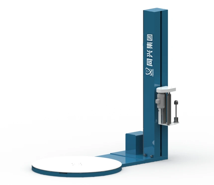 

Electric Pre-Stretch Pallet Wrapping Machine For Beverage & Textiles With PLC Motor Core Components