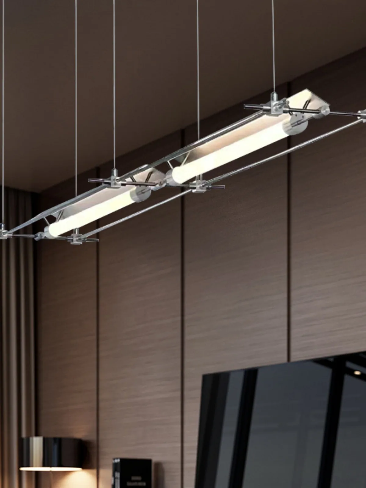 

Cai Liechao designer restaurant chandelier minimalist studio cashier front desk art bar straight bar Mazar lamp