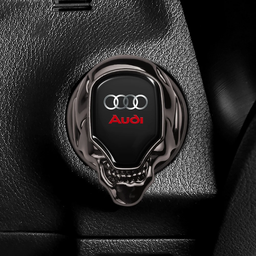 Car One Button Start Protective Cover Ignition Device Sticker For Audi S A1 A3 8P A4 B5 B6 B7 B8 A5 A6 C5 C6 A7 A8 Q3 Q5 Q7 TT R view 6