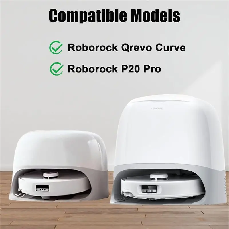 AEE2-14 Pack Replacement Parts Kit For Roborock Qrevo Curve / P20 Pro Robot Vacuum Cleaner, HEPA Filters, Mop Pads,Dust Bags