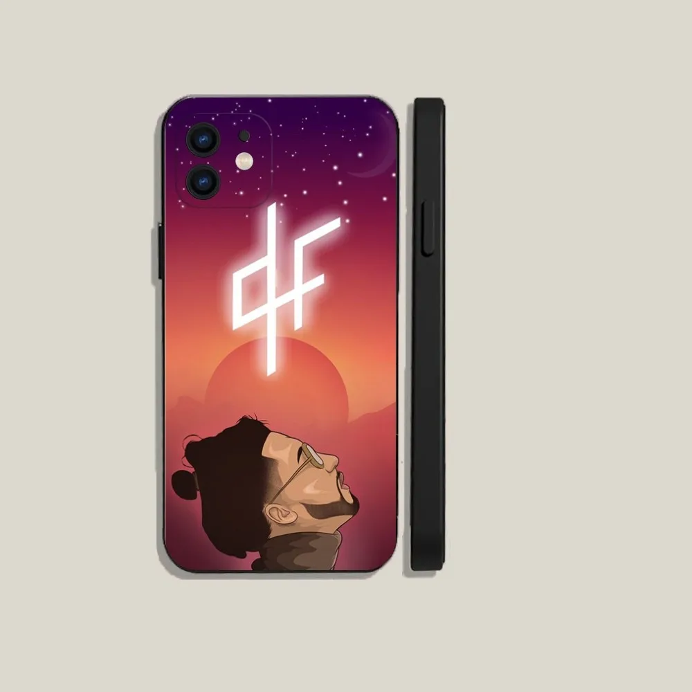 P-PNL qlf rapper caso de telefone para iphone 15,14,13,12,11,plus,pro max,xs,x,xr,se,mini,8,7 silicone macio capa preta