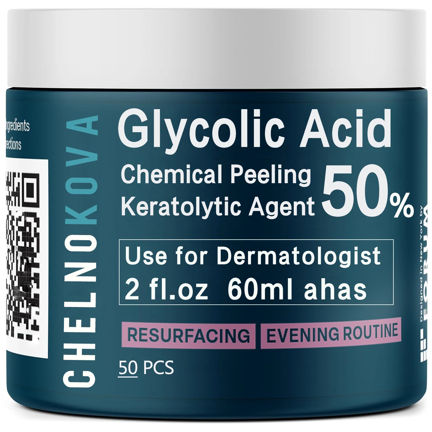 [2fl.oz 60ml], glycolic acid 50pcs ,ordinary original pure ultra 100% ahas composite Medium peel Deep peel chemical peeling