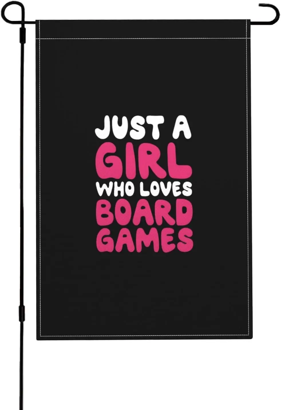 Just A Girl Who Loves Board Games Flag For Outdoor Indoor Home House Decor Durable Garden Flag Banner 18