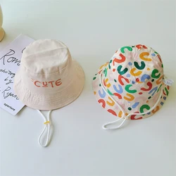 Children's Double Sided Wearable Hat For 5 Months To 10 Years Old Kids Fisherman Panama Cap Beach Uv Protection Outdoor Sun Cap