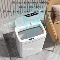 New 15L Smart Trash Can Touchless Automatic Sensor Waterproof for Bathroom Kitchen Bedroom - 2025 Model