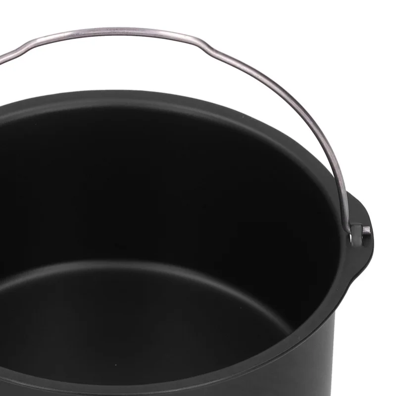 Cake Barrel Carbon Steel NonStick Cake Baking Tray Kitchen Electric Fryer Accessory(7in )
