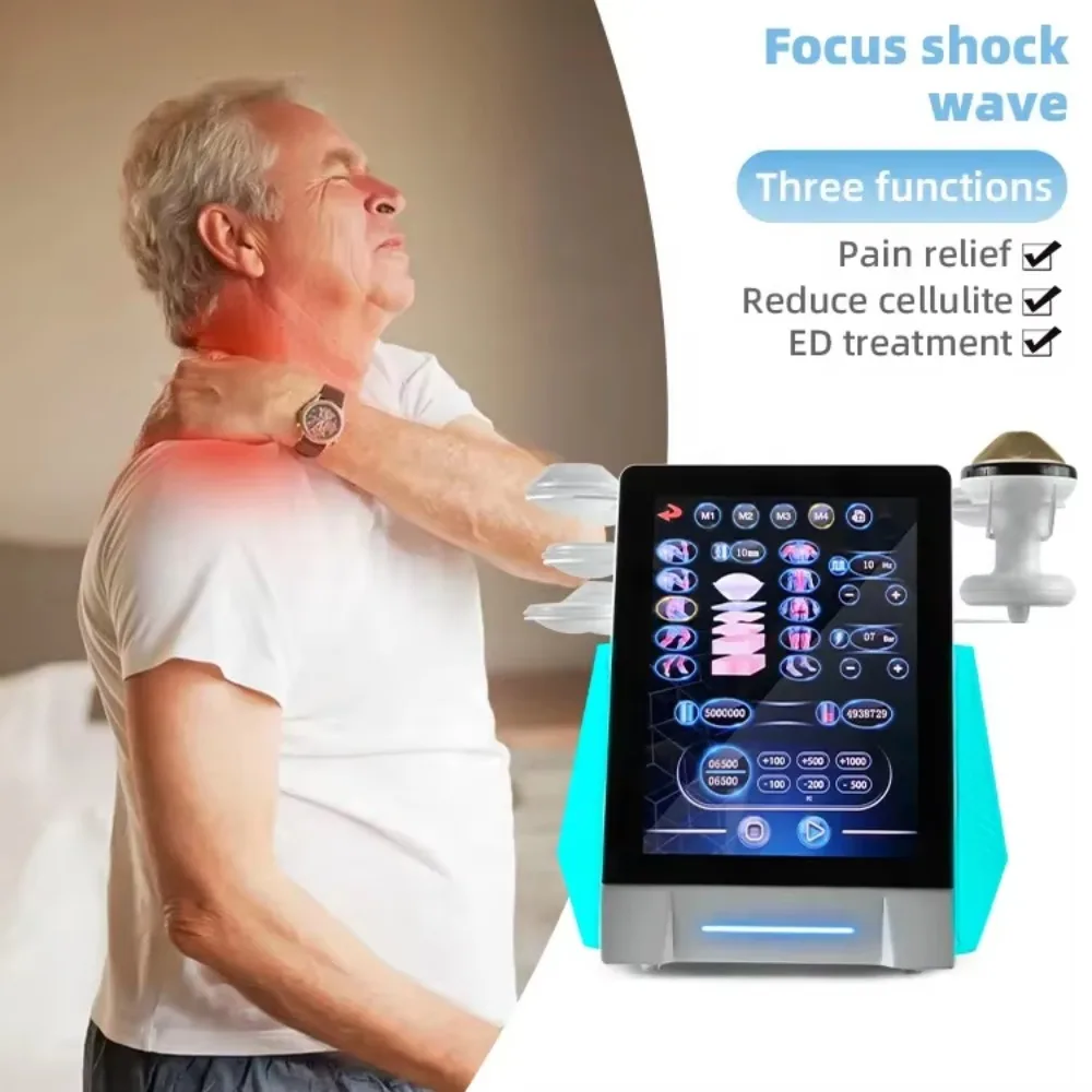 Deep Tissue Focus Shockwave Pain Relief Sports Injury Recovery Physiotherapy Portable Eswt Radial Shockwave Machine