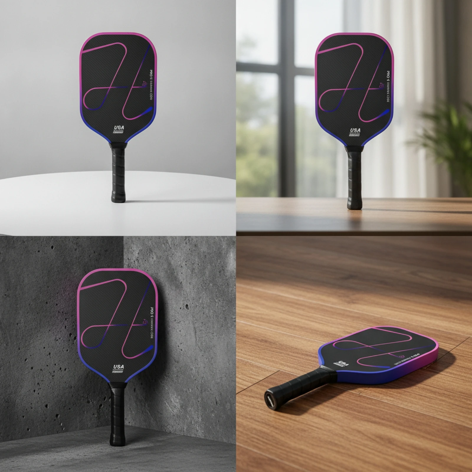 carbon-fiber-pickleball-paddle-foam-core-paddle-with-carbon-fiber-face-pickleball-racket-midweight-sporting-goods-lightweight