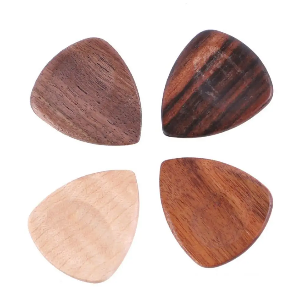 Black Sandalwood For Electric Guitar For Ukulele Wooden Guitar Pick Finger Guitar Pick Guitars Accessories Acoustic Guitar Pick