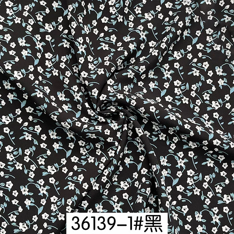 Soft Viscose Summer Daisy Rayon Fabric By Half Yard Floral Print Women\'s Dress Clothing Skirt Calico Pajamas DIY Sewing Material