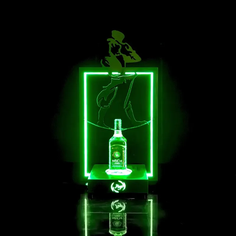 

Для ночного клуба, Johnnie Walker, бутылка для виски Glorifier, сохраняйте прогулки, черная светодиодная Бутылка для виски, стеллаж для презентаций