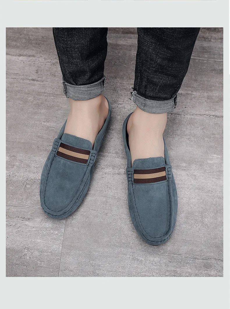 2026 Neu eingetroffene Herren-Freizeitschuhe: Atmungsaktive Halbschuh-Pantoffeln zum Hineinschlüpfen, leichte Wildleder-Freizeitschuhe für Herren – Detail 5