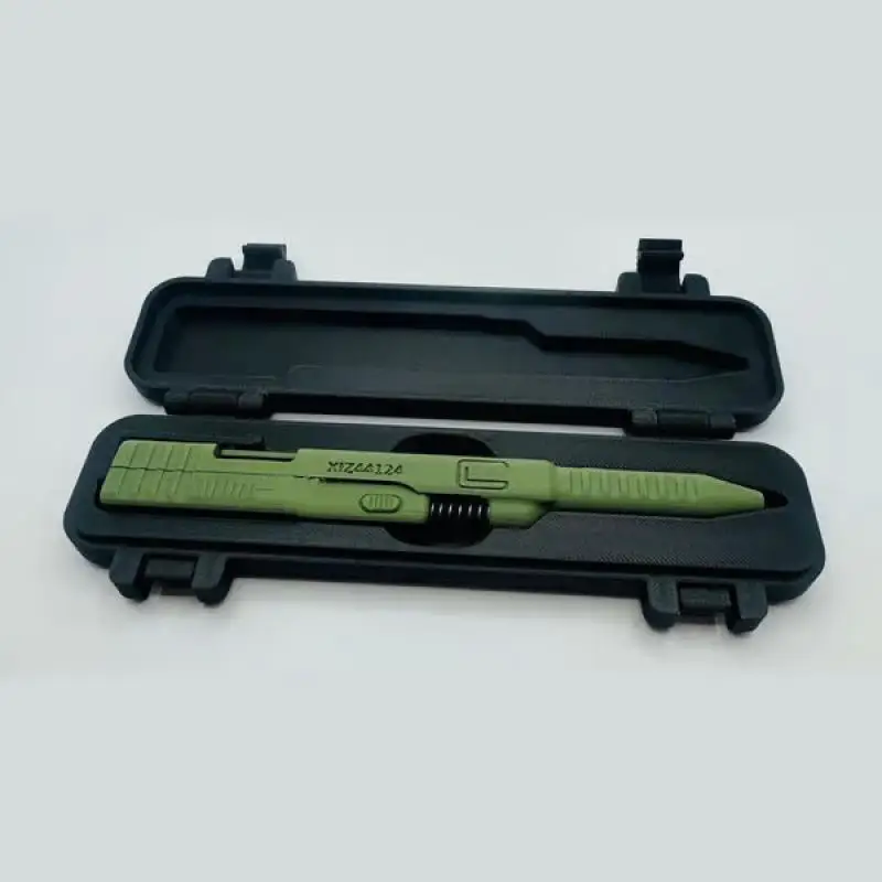 1Pcs Versatile 3D Printed Tactical Pens EDC Practical Slide-Action Ballpoint Pen Unique Creative Writing Accessories