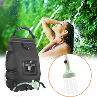 Y28A NEW- Outdoor 20L Camping Shower Water Bag Solar Heating Portable Shower Camping Hiking Climbing Bath Equipment Camping