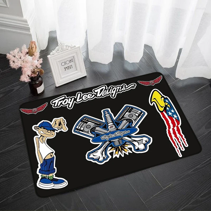 

Foot Mat Troy Lee Designs Rugs Doormat Entrance Door Carpets Bathroom Rug Custom Bath Mats Living Room Carpet Home Kitchen Floor