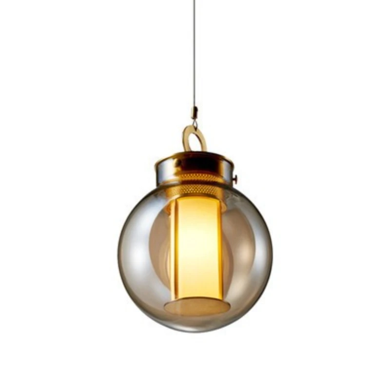

Light luxury glass coffee shop bedside bar counter restaurant small pendant light modern minimalist bedroom designer light