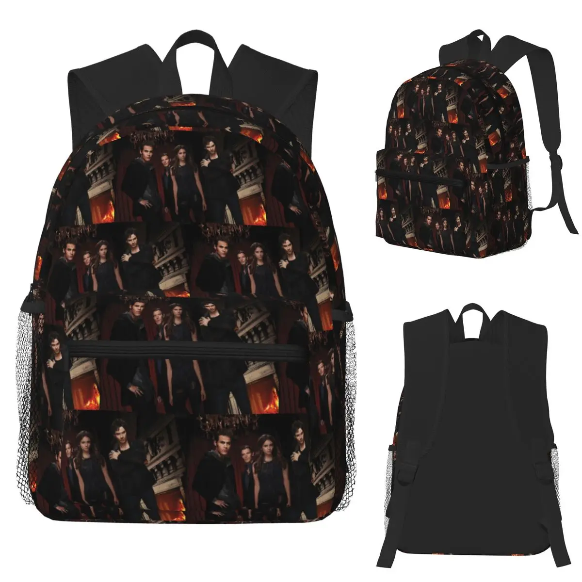 

The Vampire Diaries Student Backpack School Bag Hiking Travel Daypack for Men Women Fashion Bookbag Shoulder Bags