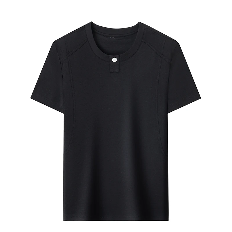 2026 Summer New Style Men's Casual Fashion Round-neck Short-Sleeve T-Shirt POLO Shirt Loose Top