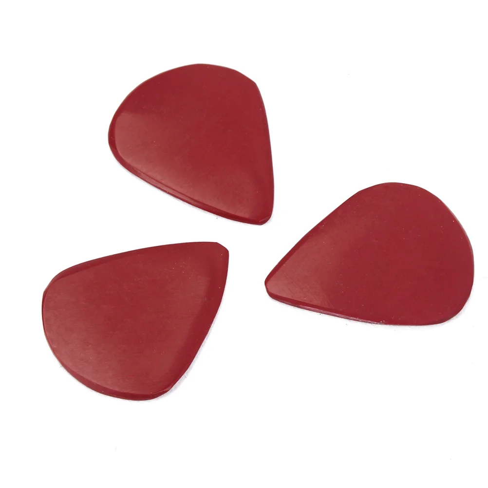 3pcs Guitar Plectrum Picks 28*26*2mm Natural Stone Guitar Finger Pick Plectrum (Peacock Blue) guitar picks