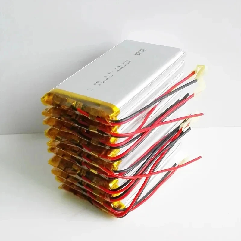 10 PCS 3.7V 4000mAh Lithium Polymer LiPo Rechargeable Battery For Power bank PSP PAD protable tablet PC laptop keyboard 805080