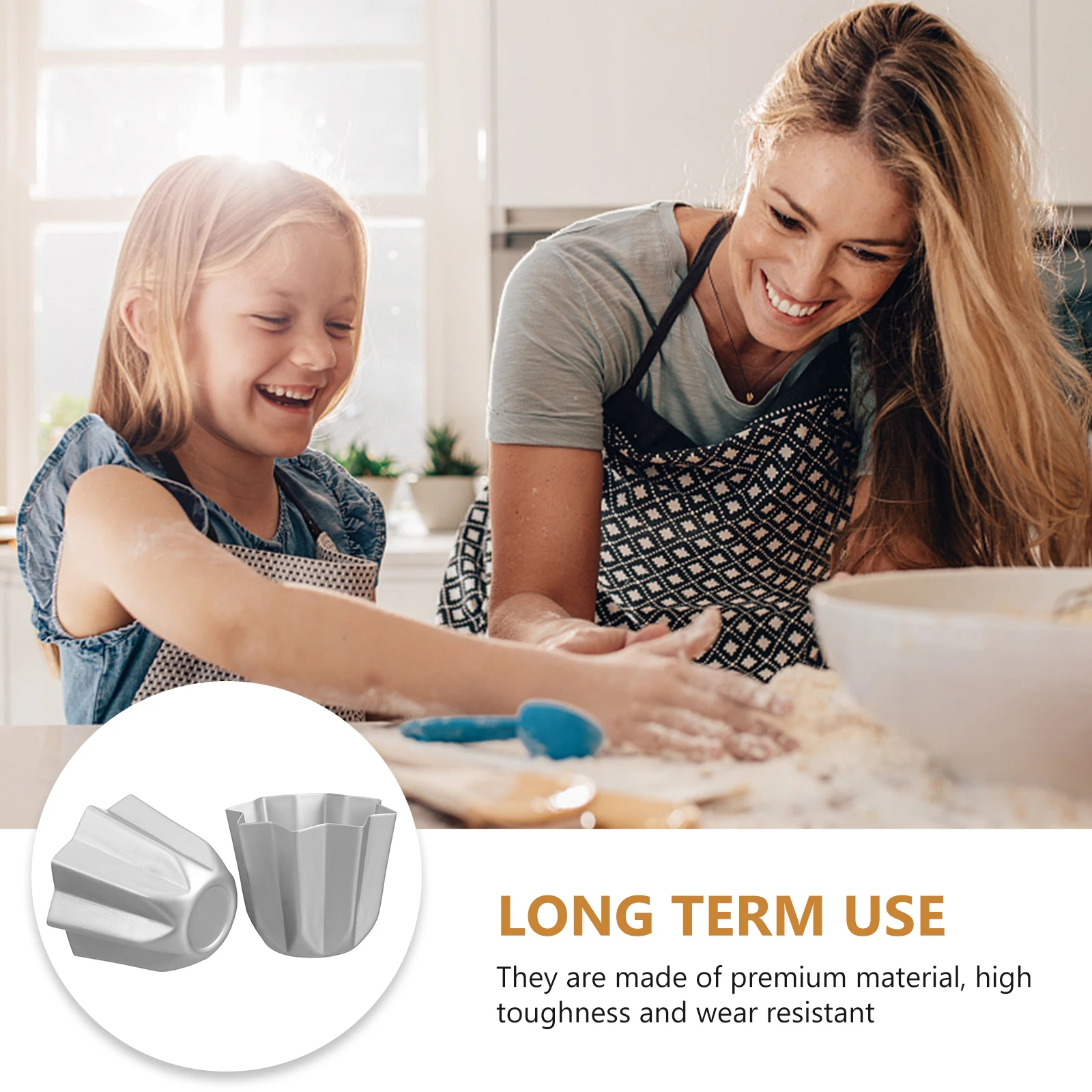 

2Pcs Octagonal Cake Molds High Toughness Wear Resistant Baking Mold Set Ideal for Birthday Dessert Decoration Creative DIY Cake