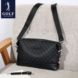 Bolsa de ombro único de golfe, bolsa de mão masculina para negócios, presbiopia, restaurando formas antigas, bolsa envelope capturada à mão