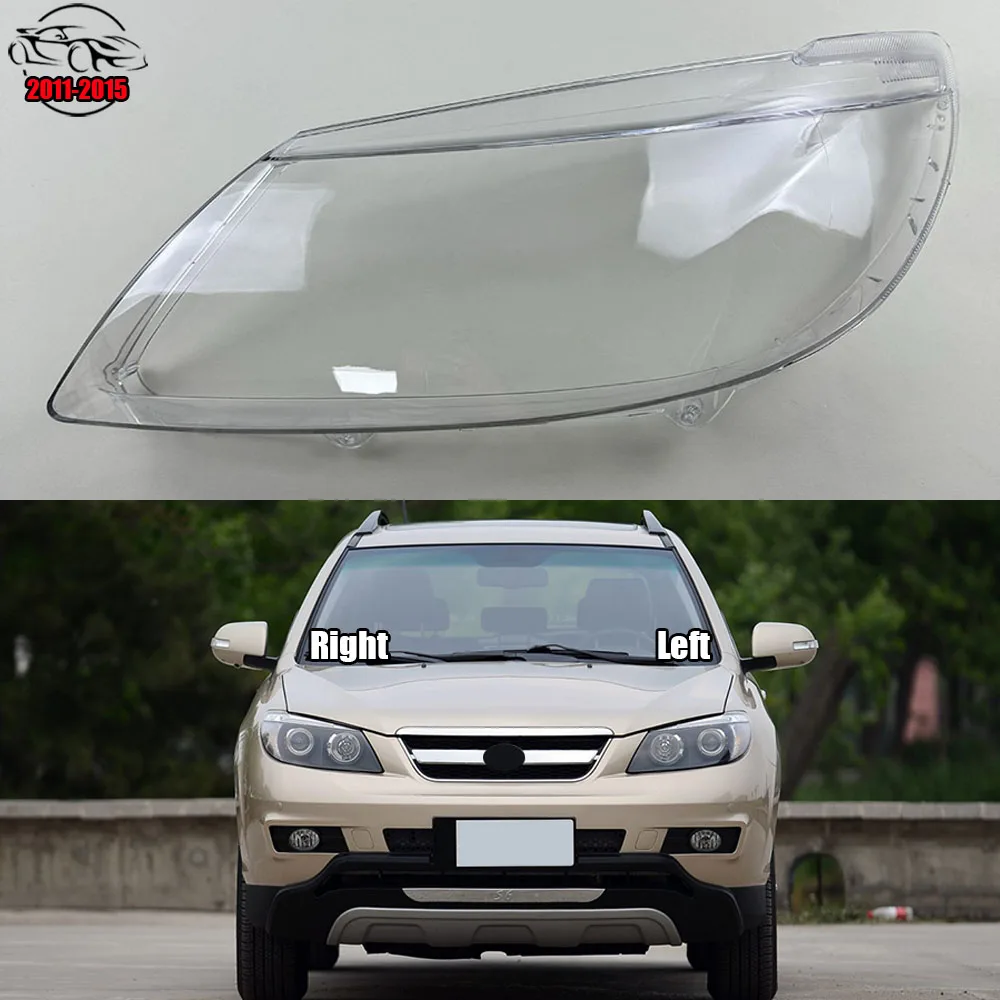 For BYD S6 2011- 2015 Headlight Cover Headlamp Shell Mask Transparent Lampshdade Lens Plexiglass Auto Replacement Parts