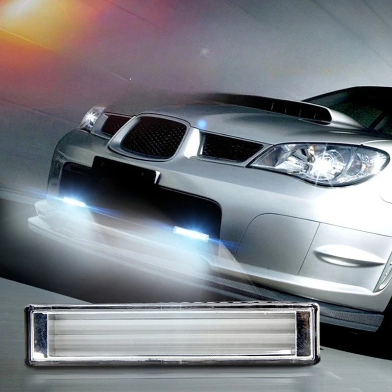 

2Pcs Universal Car COB Daytime Running Lights Modified with LED High-power DayLights DRL Waterproof Fog Lamp Accessories
