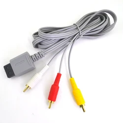 1.8m Component cable Audio Video AV Composite 3 RCA Cable for Main 480p video output for Wii console