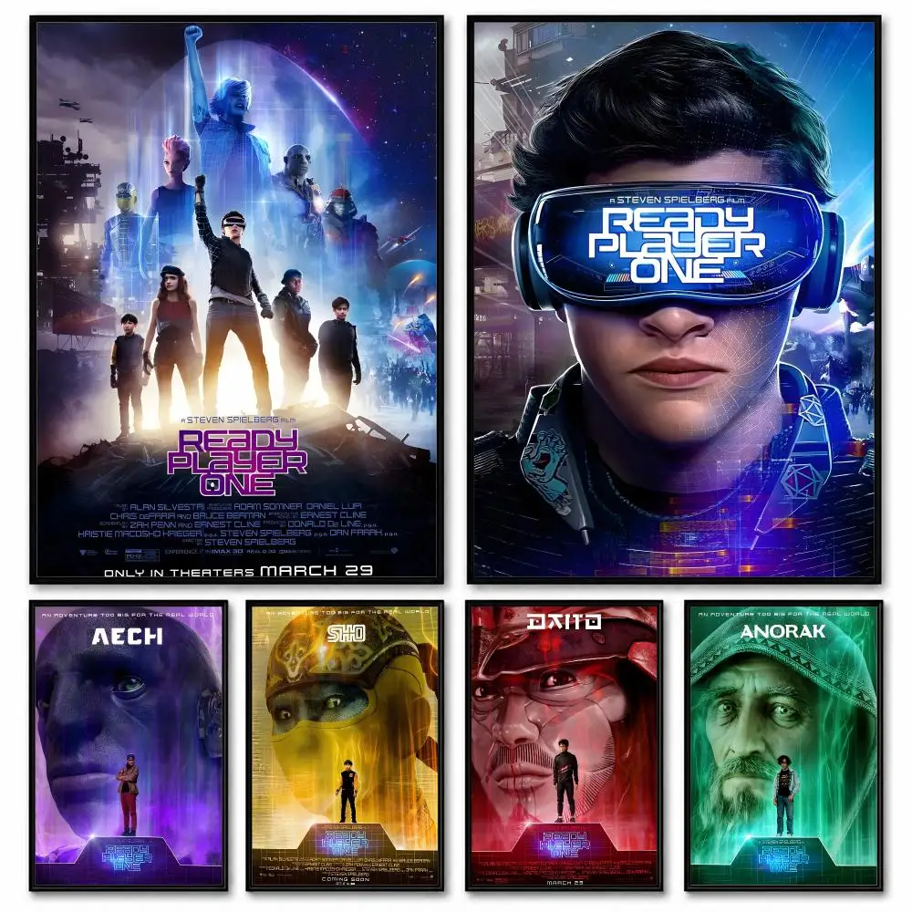Ready Player One Remakes Movie Poster Room Decor Home Wall Art Printing Waterproof Garage BedRoom Posters Gift