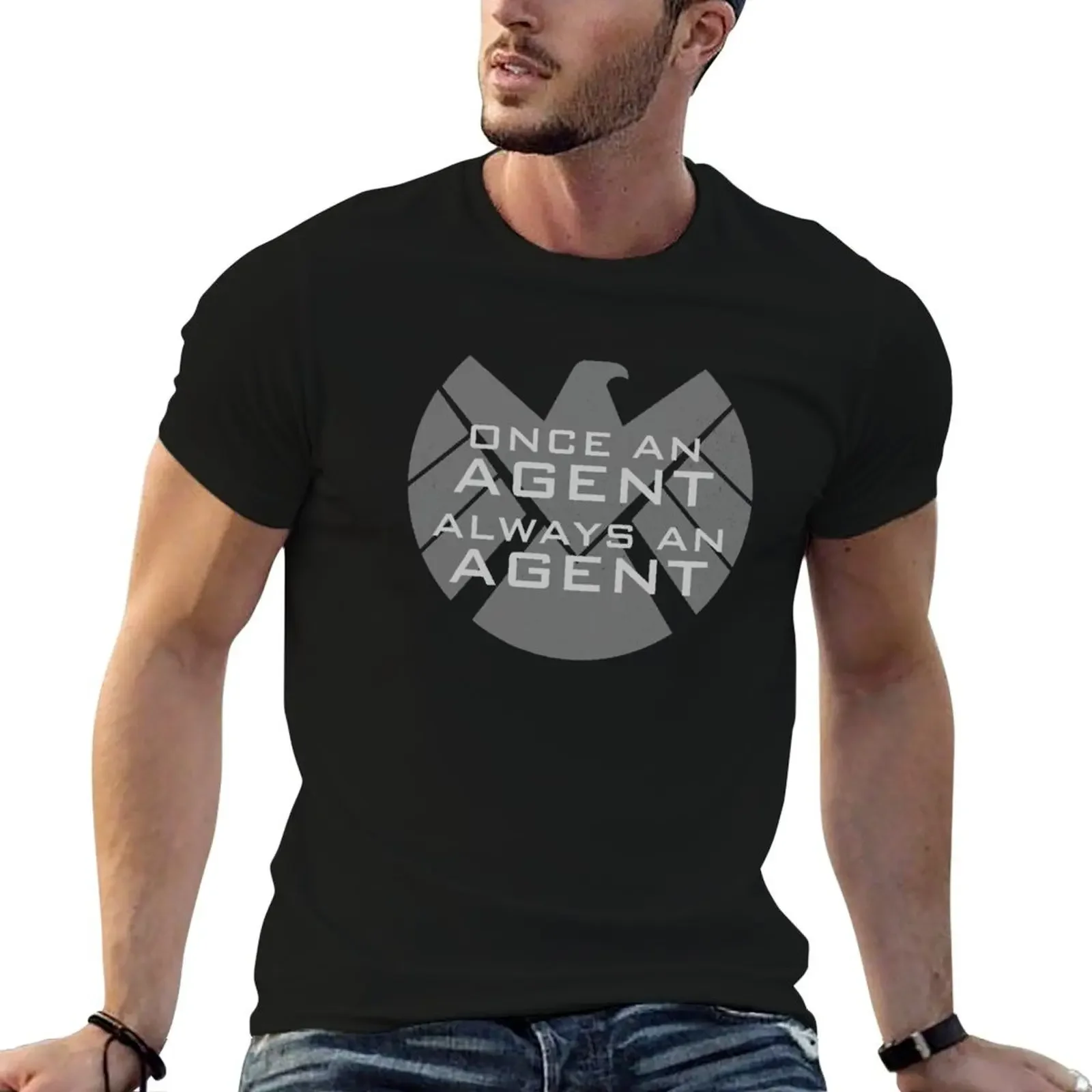 Once An Agent, Always An Agent T-Shirt for a boy oversized t shirt anime figures sublime cotton t shirt men