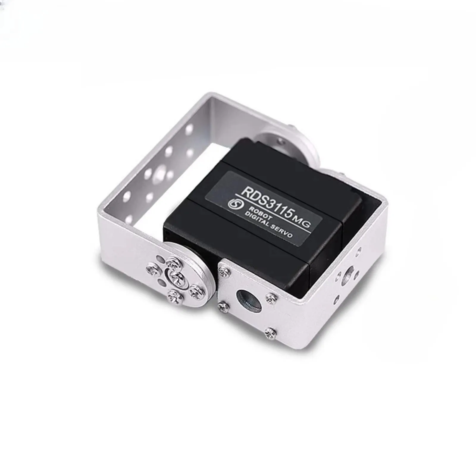 4 peças 17kg servo digital alto torque 180/270 graus engrenagem de metal biaxial para robô barco rc rds3115mg