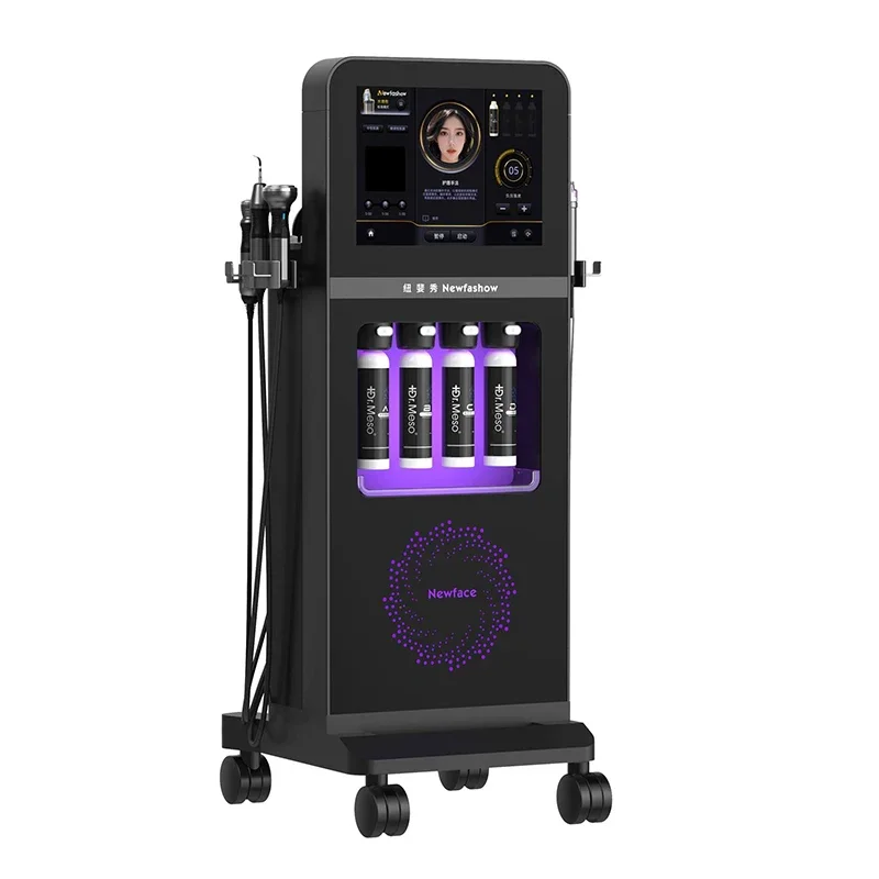 NewFace HydroFacial Hydrodermabrasie Machine Diepe Reiniging Peeling Mee-eter Verwijderen Huid Verstevigende Beauty Spa Apparaat
