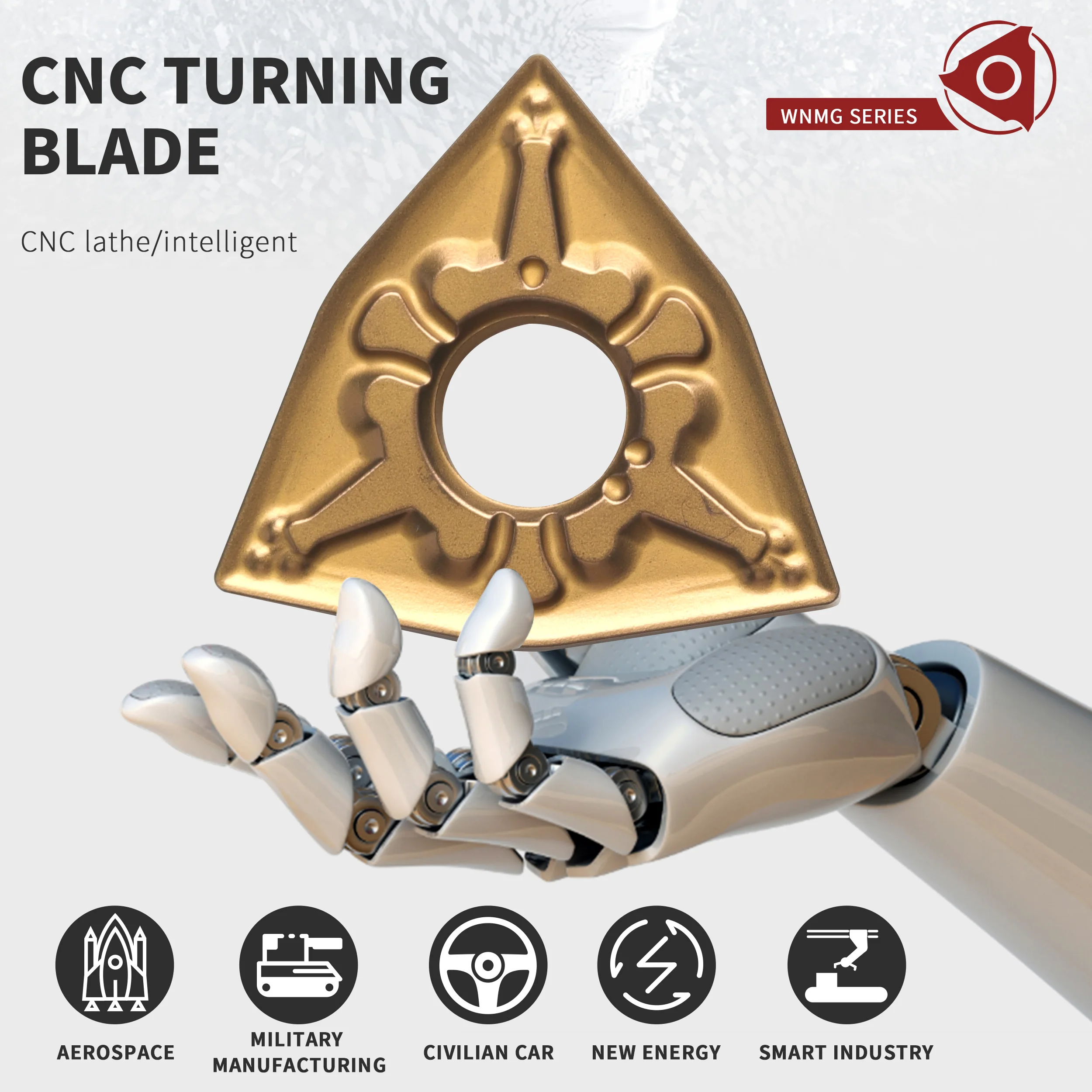 WNMG080404-MT NK3030 WNMG080408 Tiện Bằng Máy CNC Dụng Cụ Quay Rau Carbide Lắp Khả Năng Chống Trầy Dao Viên Gia Công Thép Phạm Vi Rộng