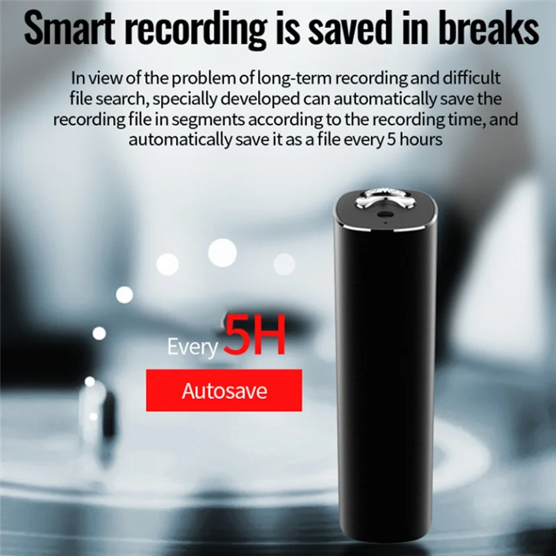 A37T-Q500 Voice Recorder AI Intelligent HD Noise Reduction Control Recording MP3 Conference Interview Record 4GB