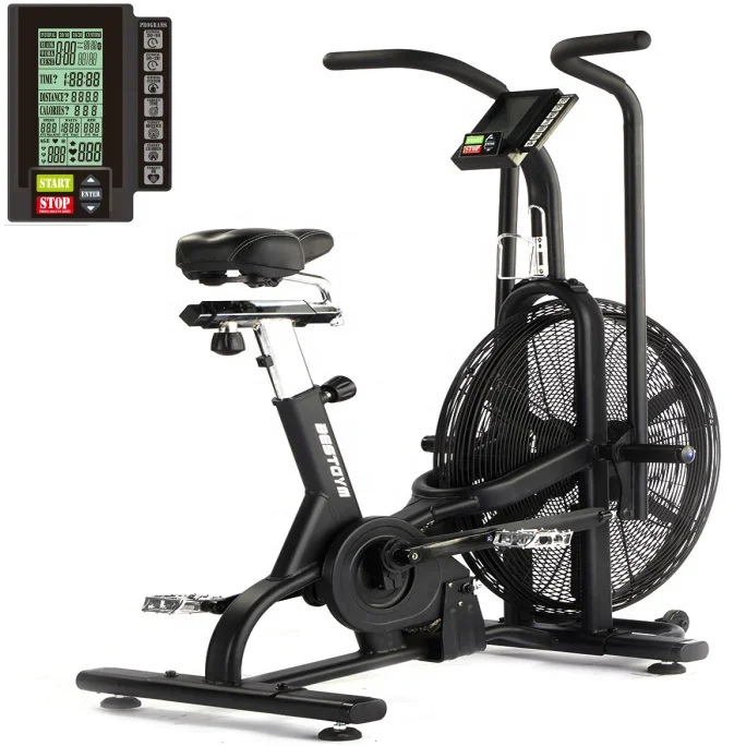 Hot Sell Factory Direct Sale Indoor Air Resistance Leg Exercise Health Aerobic Bike Air Bike Fitness Equipment